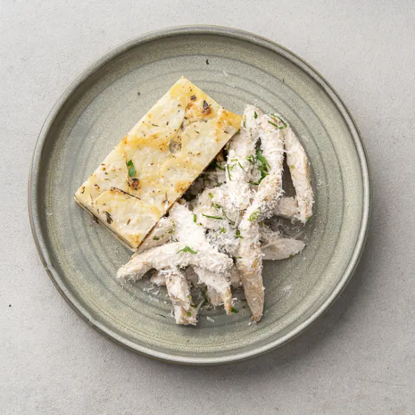 Classic Chicken Pollo alla Parmigiana with Potato Gratin